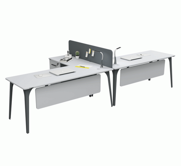 COMPACT ETEJERLİ İKİLİ WORKSTATION