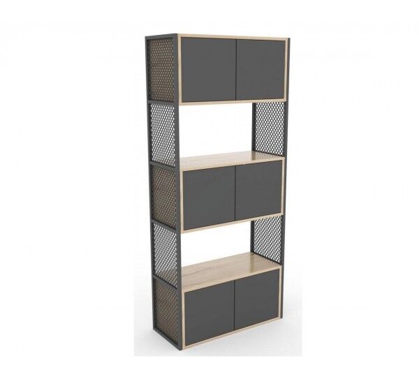 FLAT METAL AKSAMLI DOLAP 80X190
