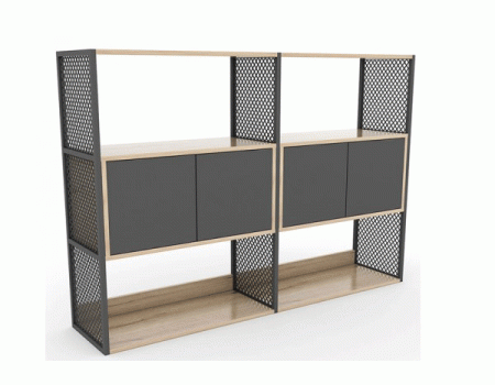 FLAT METAL AKSAMLI DOLAP 160x120