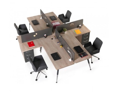 BOOMERANG DÖRTLÜ ÇALIŞMA MASASI 