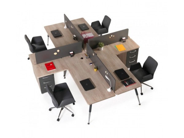 BOOMERANG DÖRTLÜ ÇALIŞMA MASASI 