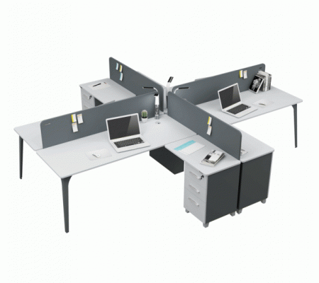COMPACT ETEJERLİ DÖRTLÜ WORKSTATION COMPACT ETEJERLİ DÖRTLÜ WORKSTATION