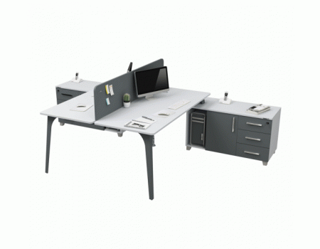 COMPACT KABİNLİ İKİLİ WORKSTATION